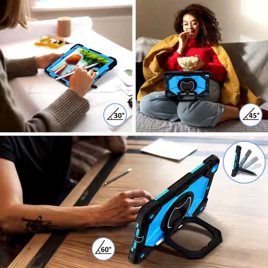 For iPad 6th Gen 9.7" Case Kids Heavy Duty Shockproof Cover - Green - Black