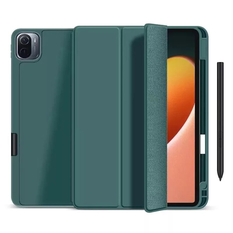 Shockproof Smart Cover TPU Case For iPad 6th Gen 9.7" Pen Slot - Dark Green