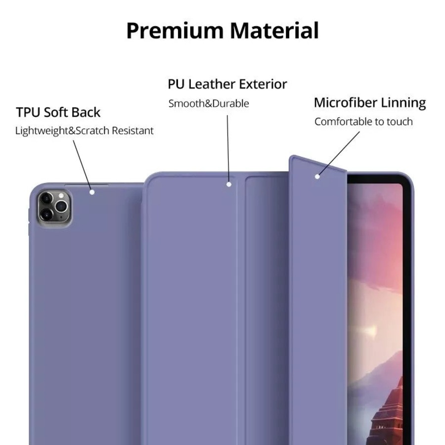 Shockproof Smart Cover TPU Case For iPad 7th Gen 10.2" - Light Blue