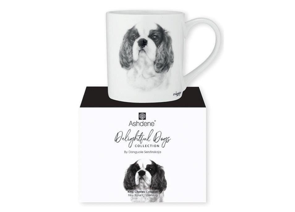 Ashdene Delightful Dogs Mug 330ml - King Charles Cavalier