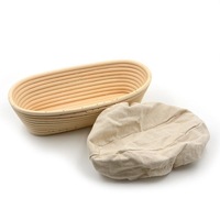 Classica Brunswick Bakers Oval Banneton with Lining - 25cm