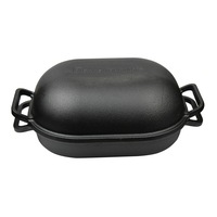 Classica Brunswick Bakers Pre-Seasoned Cast Iron Bread Baking Pan - 39x26cm
