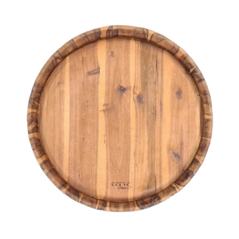Buy Classica Cerve Wine Barrel Top Serving Tray/ Grazing Board 60x6cm MyDeal