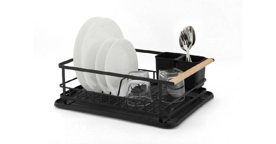 Classica Ombra Mesh Dish Rack With Timber End