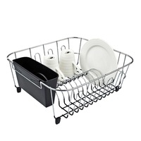 Dline Dish Drainer Black Sm 36.5x32.5x14.5cm