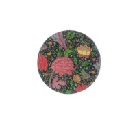 Ceramic Trivet insulation mat 16cm round Morris Peony design