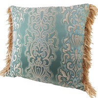 Pair of Chenille cushion covers 45cm x 45cm - Pale Green