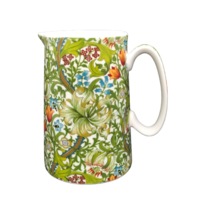 Fine China Milk Jug Golden Lily Design 18cm Heritage Brand New 1000ml 34oz