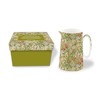 Fine China Milk Jug Golden Lily Design Heritage Brand Gift BOXED New 600ml 21oz
