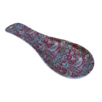 Spoon Rest - Strawberry Thief Red - Melamine