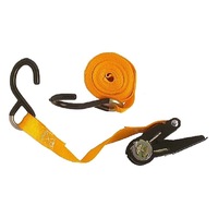 ANSCO 2PK RATCHET STRAPDOWN 25MM X 4.5M - CAMPING TIE DOWN STRAP (SD-701-2)