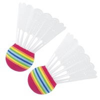 HART BADMINTON SHUTTLE BALL - 6 PACK - DURABLE PLASTIC & RUBBER (16-163-Ax3)