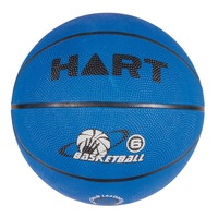 HART COLOURED BASKETBALL - SIZE 6 - DURABLE THREE-PLY RUBBER BASKETBALL