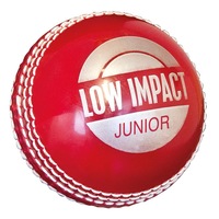HART LOW IMPACT PVC CRICKET BALL - RED - JUNIOR / SENIOR - TWO PIECE