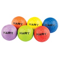 HART RAINBOW MINI PLAYBALL SET - INFLATABLE PLAYBALLS IN SIX COLOURS (33-547)