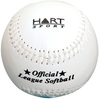 HART SYNTHETIC LEATHER SOFTBALL - OFFICIAL 12 INCH SOFTBALL - WHITE OR YELLOW