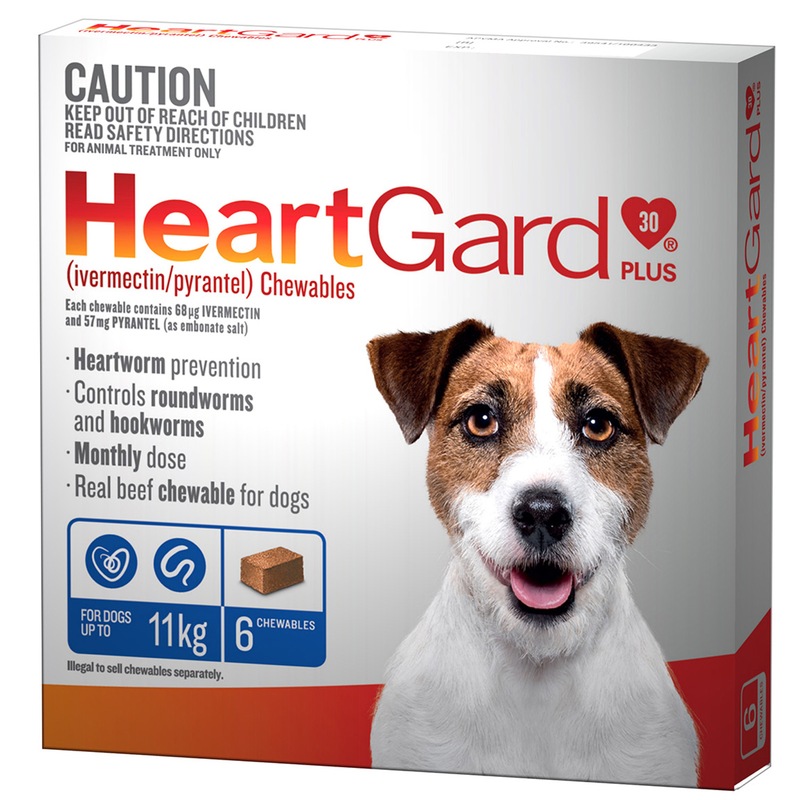 Buy HEARTGARD PLUS BLUE 6 (011kg) (WHGDPB6) MyDeal