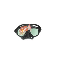 LAND & SEA CLEARWATER BLACK MIRROR MASK & SNORKEL SET - GREAT VALUE SET