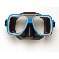 LAND & SEA DIPLOMAT TWIN LENS BLACK SILICONE MASK - QUALITY SILICONE RUBBER