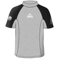 NEW ADRENALIN MENS BEACH SHORT SLEEVE LYCRA RASH TOP - UPF 50+ RATING