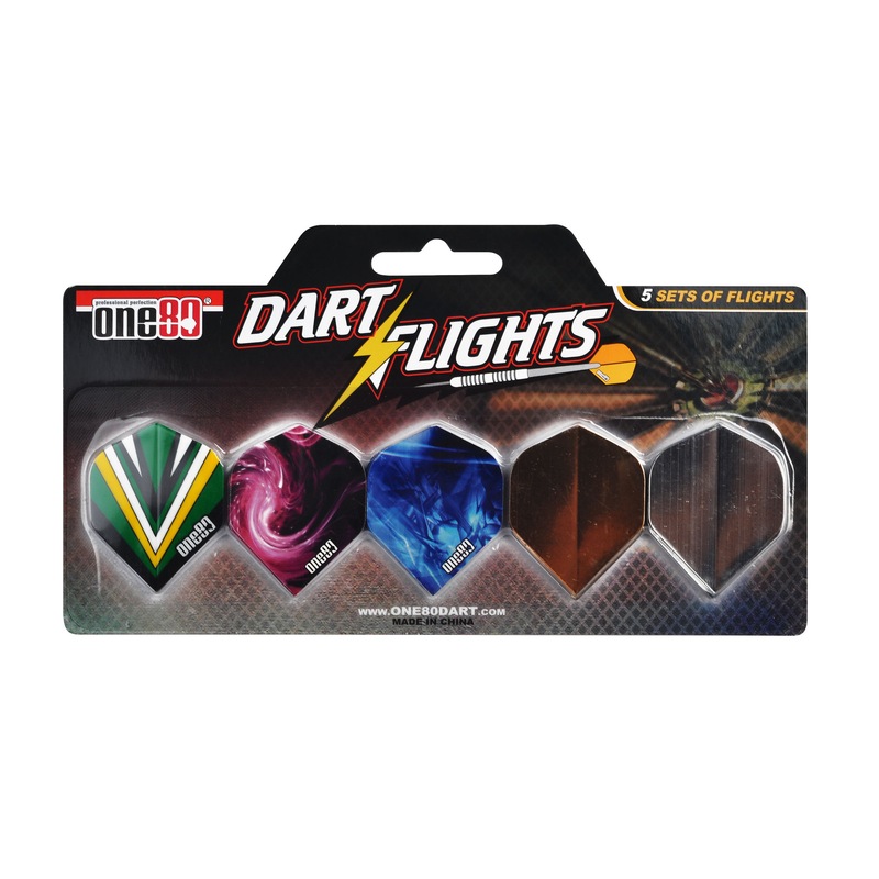 ONE80 DART FLIGHT PACK INCLUDES 5 SETS OF FLIGHTS (DA180FFP) MyDeal