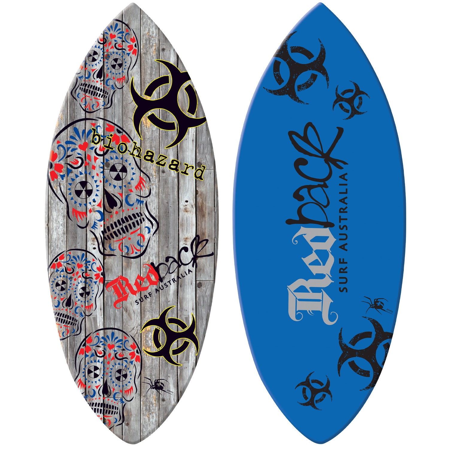 redback fibreglass skimboard