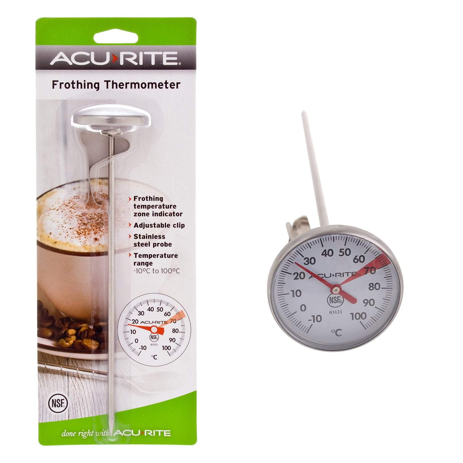 Acurite Large Frothing Thermometer - 4cm Dial
