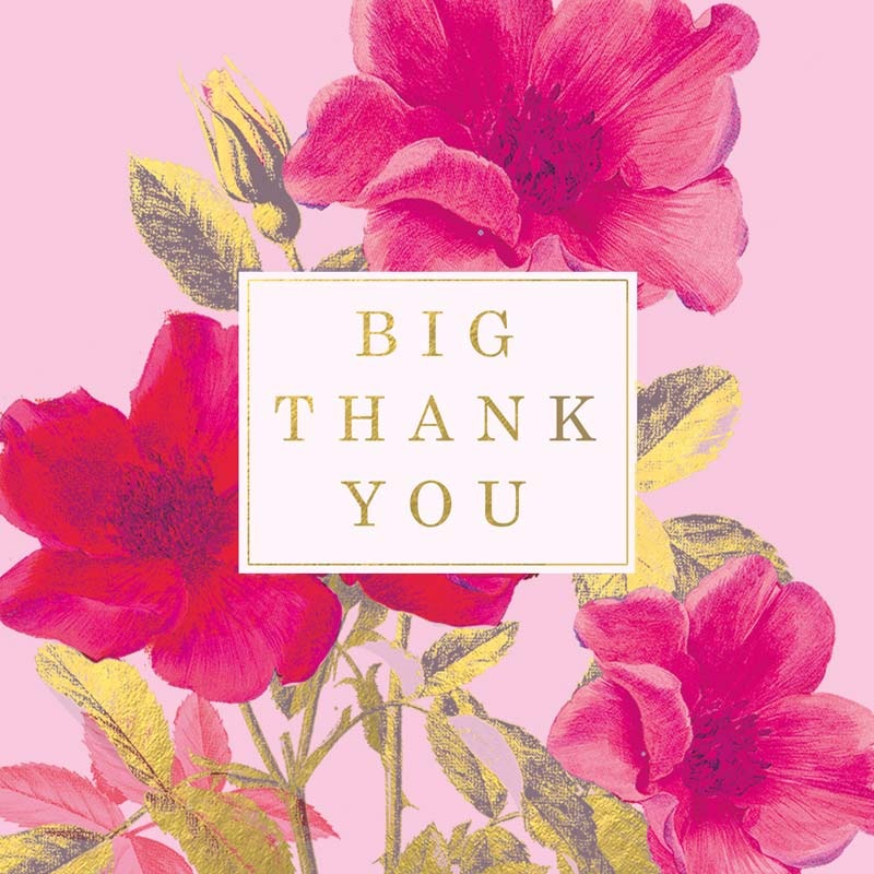 Buy Big Thank You - Card 15.5x15.5cm - MyDeal