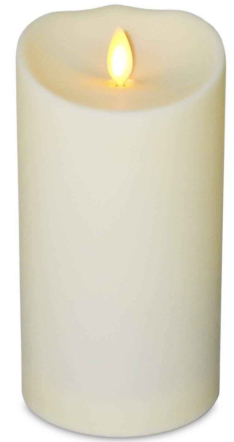 Flameless Flickering Candle 2.7x7cm - Indoor/Outdoor/Waterproof - Cream - Large