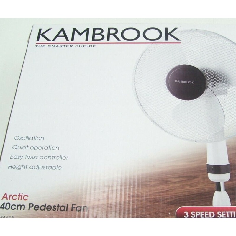 Buy Kambrook Arctic 40cm Pedestal Fan White MyDeal