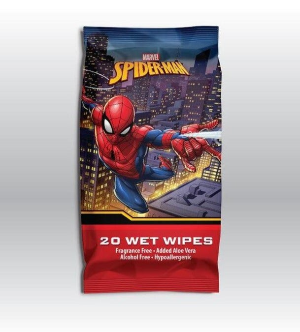 Marvel Spiderman - Wet Wipes 20pk