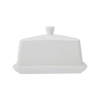 Maxwell & Williams White Basics Diamonds Butter Dish