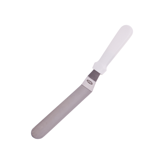 Offset Palette Knife Stainless Steel 20cm Blade - White