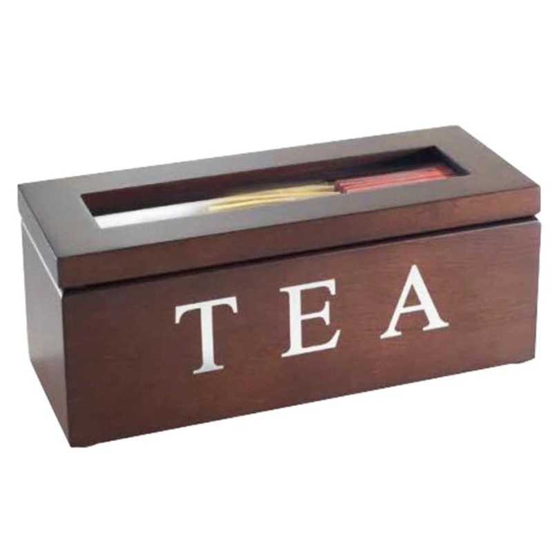 Buy Wooden Tea Storage Box Brown 3 Compartment MyDeal