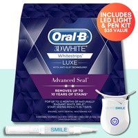 Oral B Whitestrips LUXE 5.25% HP Kit + LED Light & Top Up Pen
