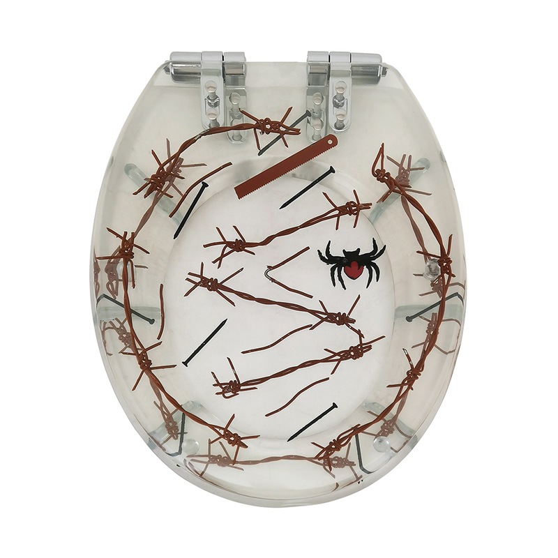 Buy Barbed Wire Spiders Novelty Soft Close Toilet Seat MyDeal