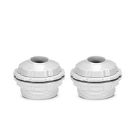 Emaux 2pc Swimming Pool Jet Nozzles Spa Eyeball Outlet Screw In
