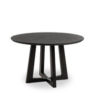 Simplife 120cm Sloan Black Timber Dining Table