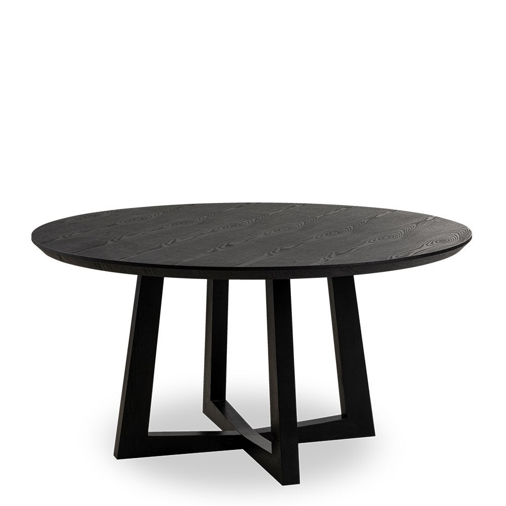 Simplife 150cm Sloan Black Timber Dining Table
