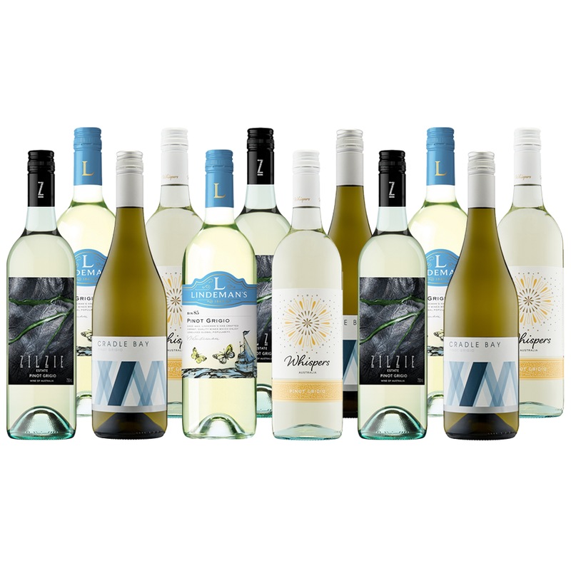 Pinot Grigio Explorer s Mixed Essential White Wine Selection Box 12