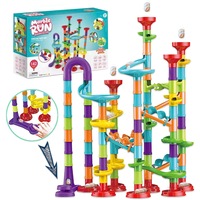 142pcs Large Marble Race Run Building Blocks Toys Educational Preschool Kids Deluxe Set