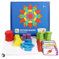 155Pcs Wooden Jigsaw Puzzle Games Montessori Educational Toys For Kids Patterns
