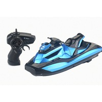 2.4GHz 4CH RC Remote Control Motorboat Racing Boat 1/47 Speedboat Kids Toy Silver Blue