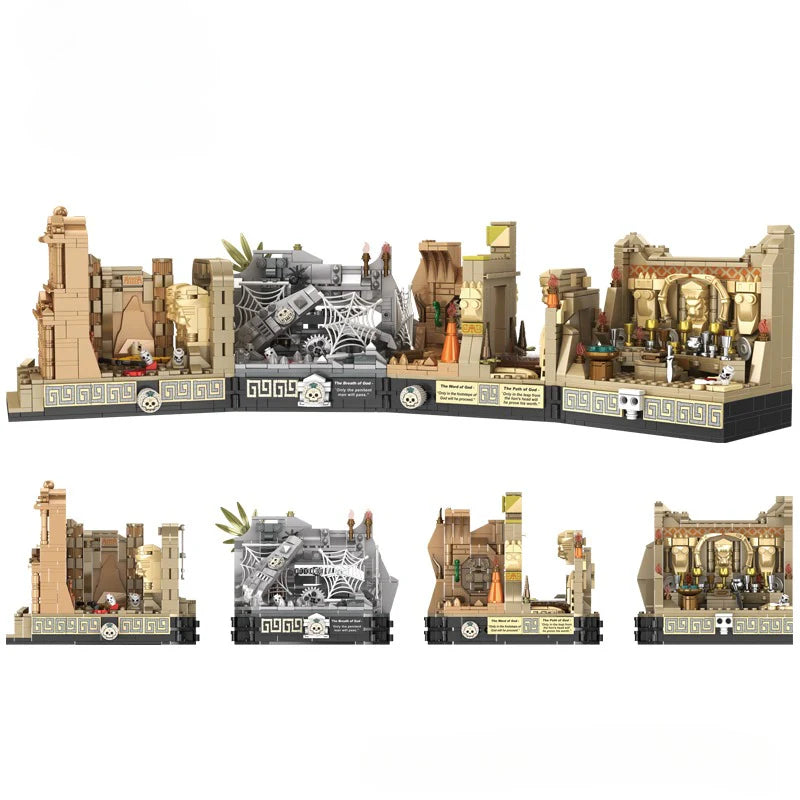 Buy 2388PCS Indiana Jones Tomb Adventure Building Blocks Raiders Of The ...
