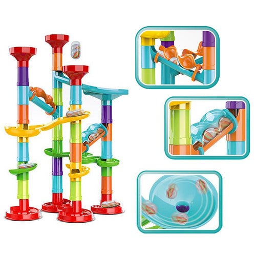 50pcs Marble Race Run BuildingBlocks Toys Educational Preschool Kids DeluxeSet