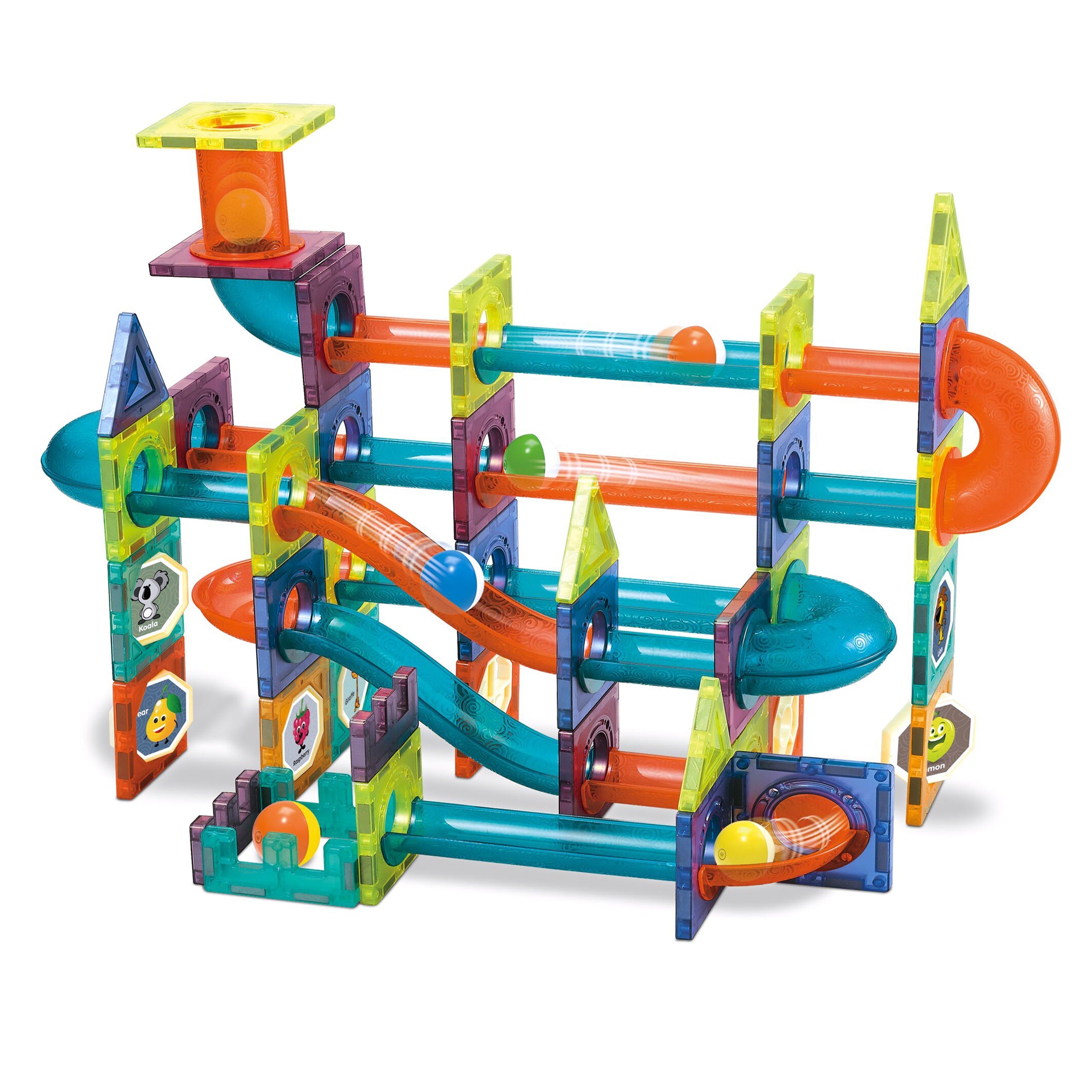 Magnetic Tiles 132pcs Magnetic 3D Educational Building Blocks Set Toys for Kids