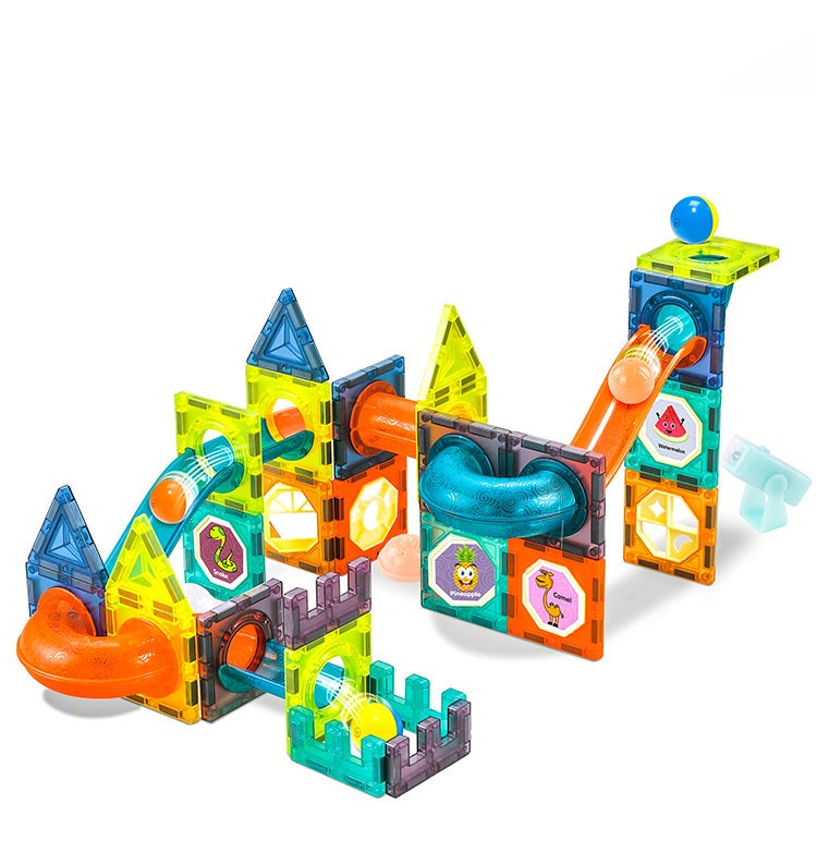 Magnetic Tiles 75pcs Light Magnetic 3D Educational Building Blocks Set Toys for Kids
