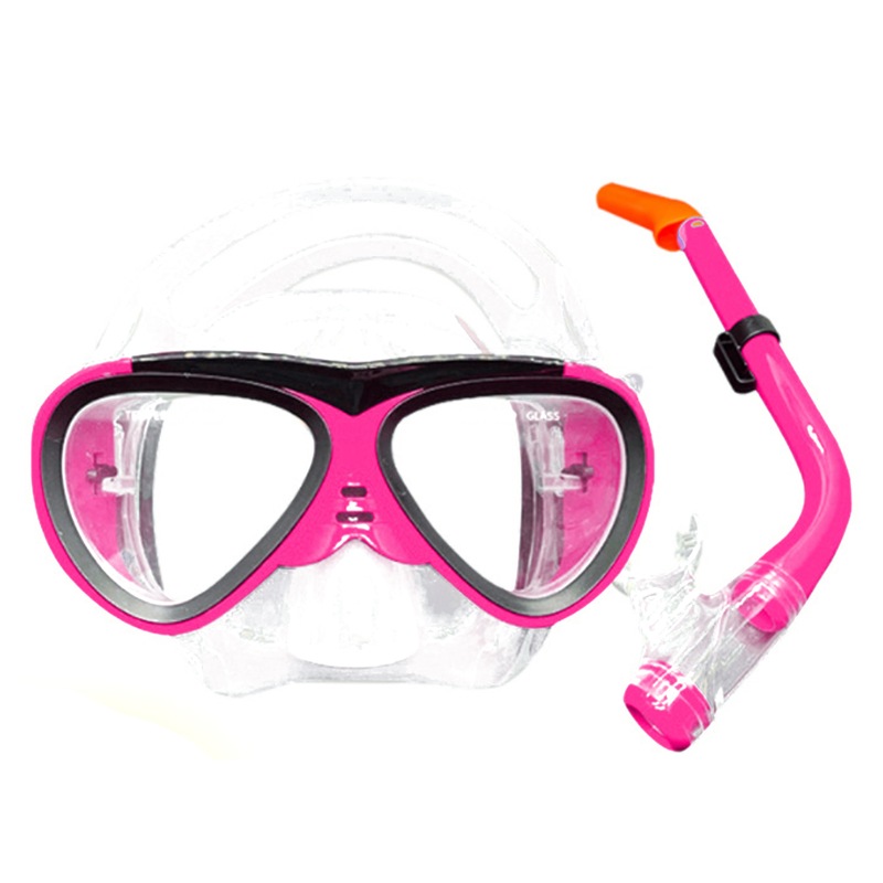 Buy Mask and Snorkel Set Anti Fog Swimming Goggles Set with Breathing