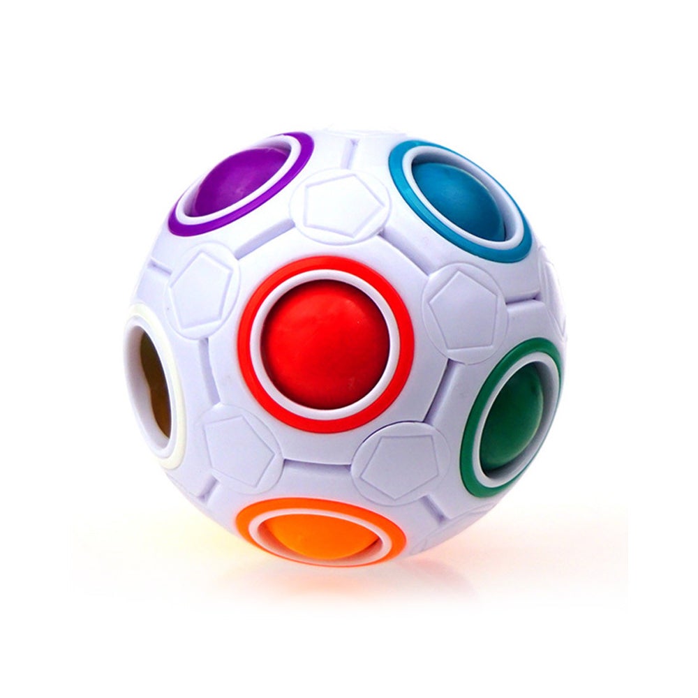 Addictive Magic Rainbow Ball Cube Fidget Puzzle Education Toy for Kids Adults Fun