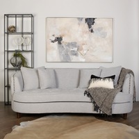By Dezign - Elegance (Silver) - Fabric Lounges